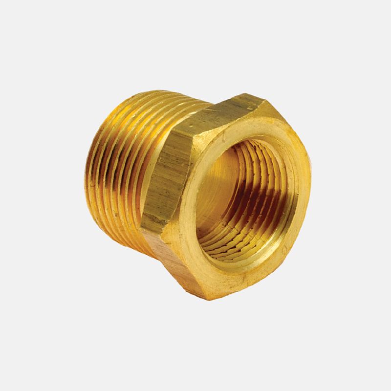 Reductor bushing de bronce de 1/4" npt x 1/8" npt marca covalca