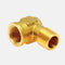 Codo pipa de bronce en 90° hembra 1/8" npt x macho de 1/8" npt marca covalca