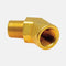 Reductor campana de bronce de 3/8" hembra npt x 3/8" macho npt en 45° marca covalca
PRECIOS NO INCLUYEN I.S.V.