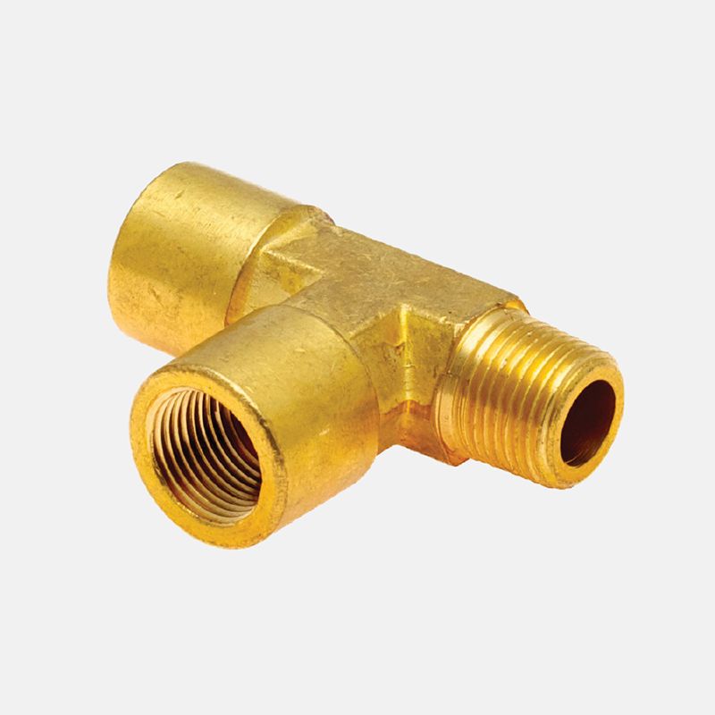 Tee hembra de bronce (2 lados ) -macho (1 lado) 1/8¨npt marca covalca.