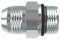 Adaptador de hierro macho jic de 1/4" x macho o-ring de 1/4" derecho  marca tompkins