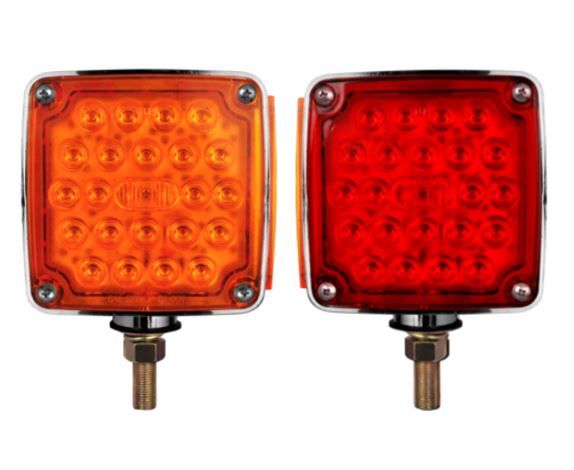 Lámpara cuadrada doble cara 50 led lado izquierdo ambar/rojo de un tornillo, marca ktc
PRECIOS NO INCLUYEN I.S.V.