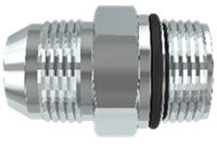 Adaptador de hierro macho jic de 3/8" x macho o-ring de 1/2" derecho marca tompkins