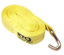 Linga o cinta de amarre de 4 pulg x 30ft de largo, de 15000 lbs gancho doble jota, marca ktc