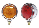 Lámpara redonda doble cara 42 led ambar/rojo de un tornillo con aro cromado y cables, marca ktc
PRECIOS NO INCLUYEN I.S.V.