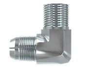 Adaptador de hierro macho jic de 1/2" x macho npt de 1/2" en 90° marca tompkins