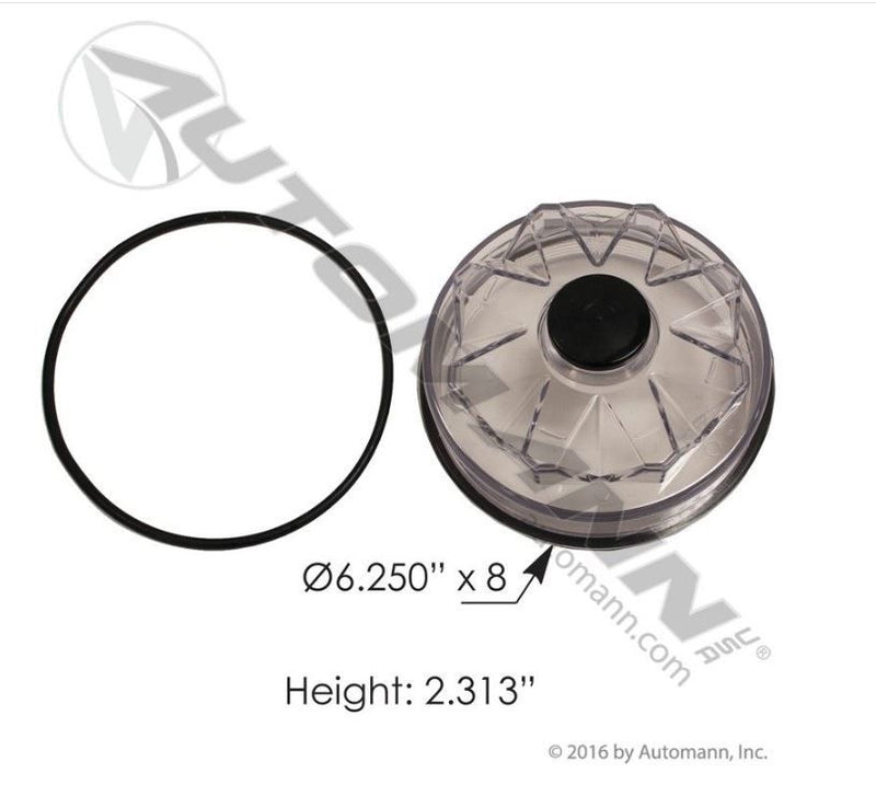 Copa de bufa para rueda trasera enroscable base plástica marca automann