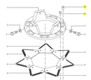 Remache de hierro 7/32x3/4" de cuchillas segado jumil jm50 plus jm60 plena