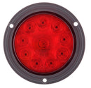 Lámpara stop redonda 10 led roja de 4" con aro y conector, marca ktc