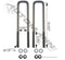 Juego de grapas. grapa de resorte de 18”  x 3” x 7/8” marca automann
PRECIOS NO INCLUYEN I.S.V.