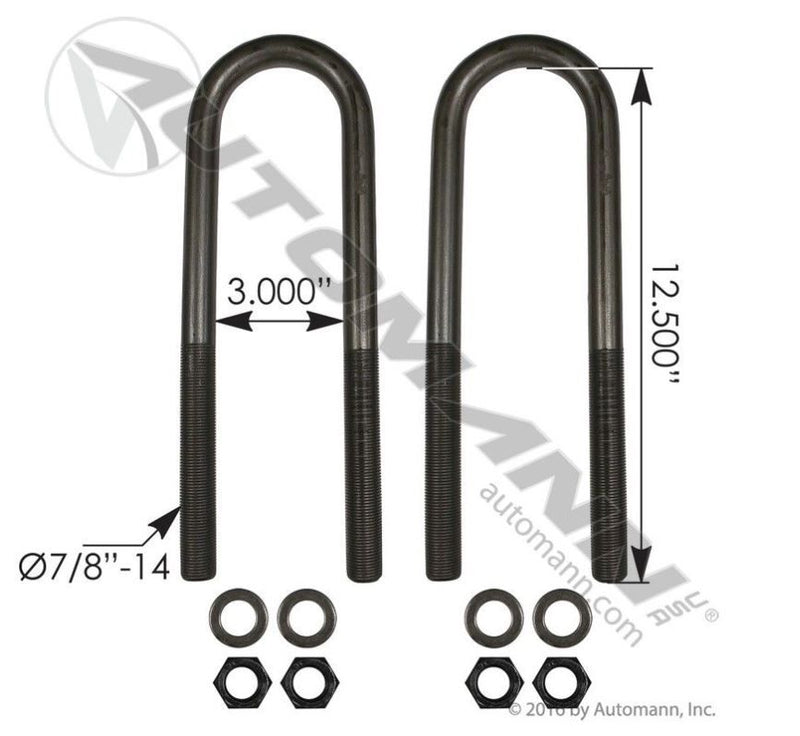 Juego de grapas. grapa de resorte 12 ½” x 3” x 7/8” marca automann
PRECIOS NO INCLUYEN I.S.V.