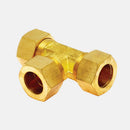 T union de bronce tuerca y anillo de 3/8” marca Covalca