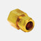 Adaptador de bronce tuerca y anillo de 1/4" x 1/8" hembra npt derecho marca covalca