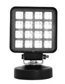Lampara de trabajo cuadrada 3.6" 16 led alta potencia 1400 lm, luz spot con tornillo mv