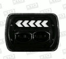 Lampara optica rectangular 7" 32 led blanca