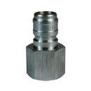 Punta rápida hembra de intercambio directo dqc rosca 1/4"-18 nptf de acero serie e marca dixon