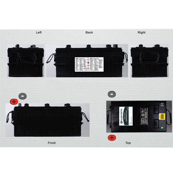 Batería de poste modelo 4d de 1050 cca, 290rc marca fleetrite