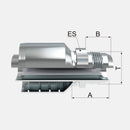 Acople hidráulico de 1/4” manguera de 1 y 2 malla a 1/4” macho jic marca Covalca