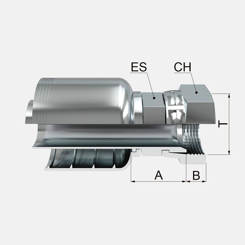 Acople  pesado 4  mallas 3/8¨ manguera por 3/8¨hembra giratoria jic marca covalca.