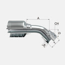 Acople hidráulico de 1" manguera de 4 y 6 malla a 1" oft  hembra en 45°  marca covalca 
PRECIOS NO INCLUYEN I.S.V.