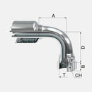 Acople hidráulico de 3/8" manguera de 1 y 2 malla a 3/8" hembra sae en 90° marca covalca
PRECIOS NO INCLUYEN I.S.V.