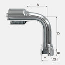 Acople hidráulico de 3/8" manguera de 1 y 2 malla a 3/8" hembra jic en 90° largo marca covalca
PRECIOS NO INCLUYEN I.S.V.