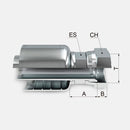 Acople hidráulico de 3/4" manguera de 1 y 2 malla a 3/4 jic hembra derecha marca covalca