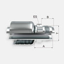 Acople hidráulico de 5/8” manguera de 1 y 2 malla a 5/8” macho jic derecho marca Covalca