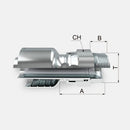 Acople hidráulico de 1/2" manguera de 1 y 2 malla a 1/2" npt macho giratorio derecho marca covalca 
PRECIOS NO INCLUYEN I.S.V.