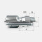 Acople hidráulico de 1/2" manguera de 1 y 2 malla a 1/2" npt macho giratorio derecho marca covalca 
PRECIOS NO INCLUYEN I.S.V.