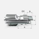Acople hidráulico de 1/4" manguera de 1 y 2 malla a 1/4" macho giratorio npt derecho marca covalca 
PRECIOS NO INCLUYEN I.S.V.