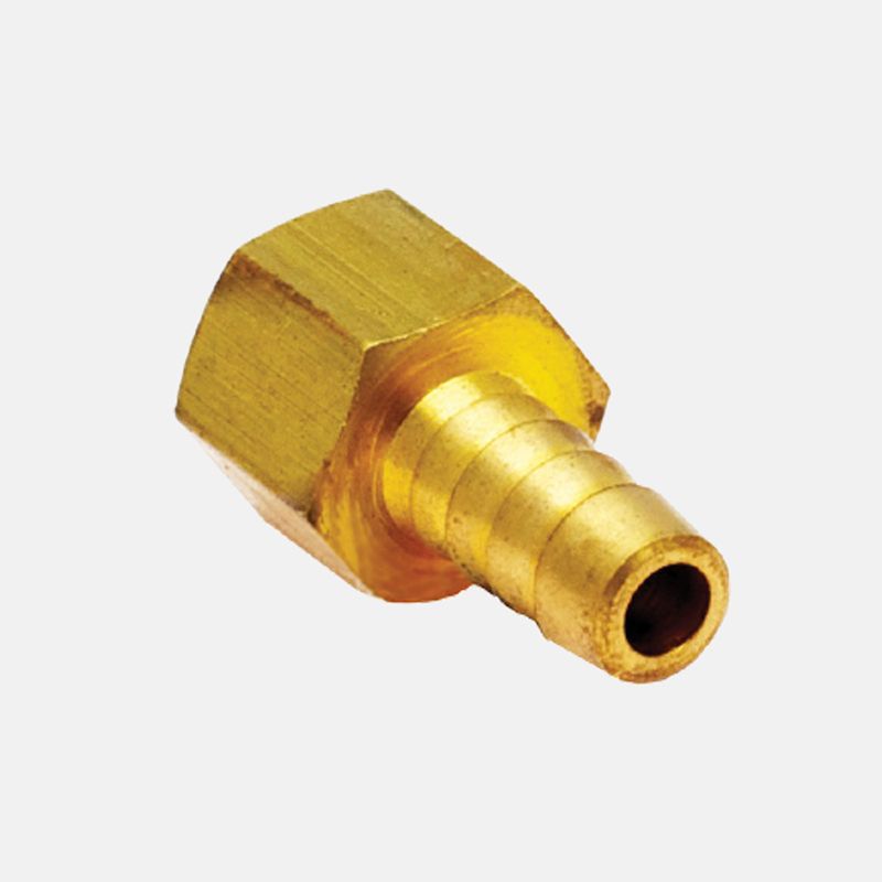 Cola de garrobo de bronce para manguera de 3/16" x 1/8" macho npt (cañeria) derecho marca covalca