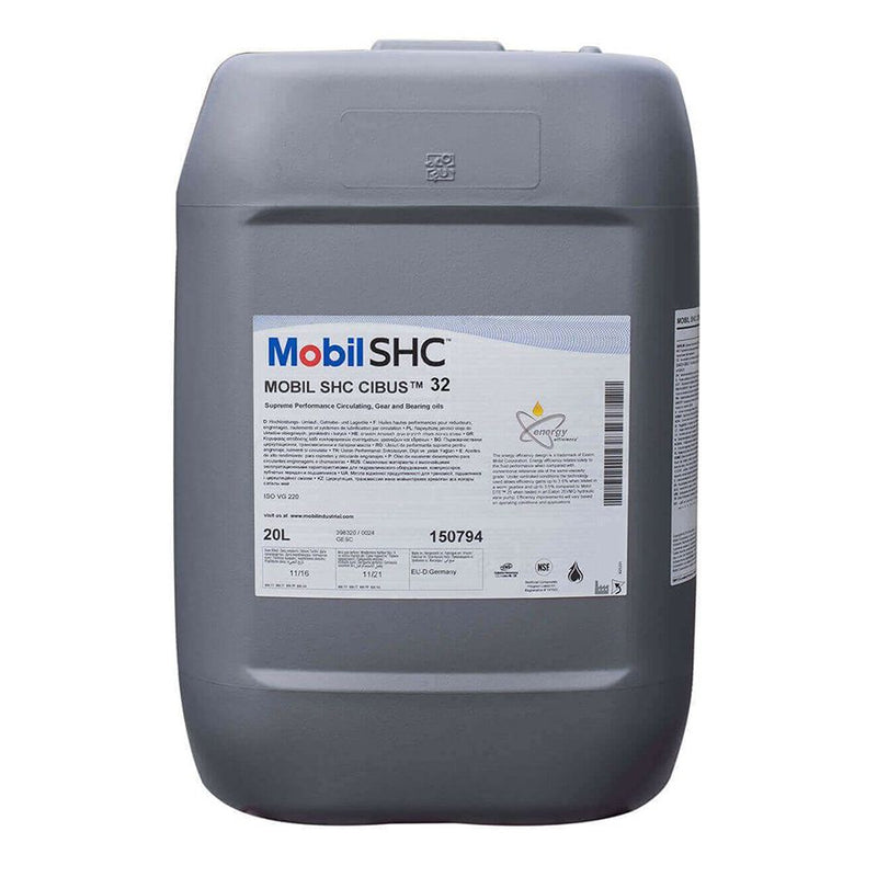 Cubeta de lubricante mobil grado alimenticio para aplicaciones hidráulicas, de circulación, iso 32 shc cibus 32
PRECIOS NO INCLUYEN I.S.V.