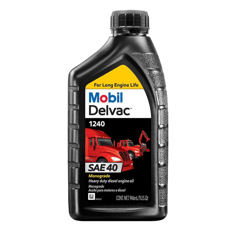 Mobil delvac 1240 aceite monogrado  sae 40 para motores diesel de servicio pesado.
PRECIOS NO INCLUYEN I.S.V.