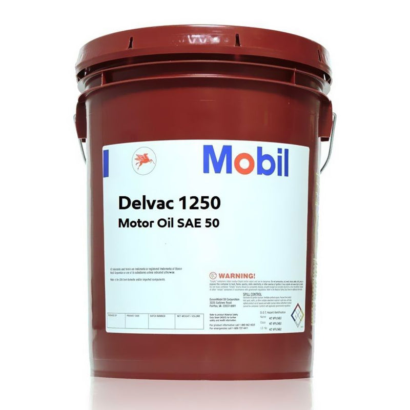 Mobil delvac 1250 aceite monogrado  sae 50 para motores diesel de servicio pesado.