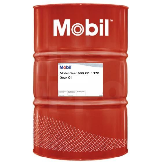 Barril de lubricante mobil premium para engranajes iso 320 mobilgear 600 xp 320