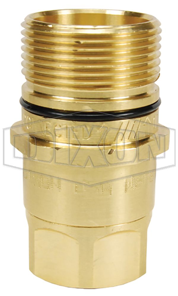 Punta roscada hembra nptf 1" - 11-1/2 serie dqc w 4,000 psi (276 bar) -40°f to +250°f (-40°c to +121°c) marca dixon