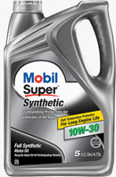 Mobil super synthetic 10w-30, aceite sintético para motores gasolina, garantiza protección contra el desgaste, la corrosión, excelente propiedades limpieza prologando la vida util de tu motor.