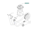 Polea de banda de freno neumático new holland t7.140 - t7.150 - t7.165 - t7.175 - t7.180 - t7.190 - t7.205