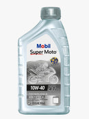 Mobil super moto 4t 10w-40, lubricante sintetico para motocicletas con motor 4 tiempos, formulado para brindar triple proteccion, transmision, motor y embrague, incorporando su nueva tecnologia "molecula antidesgaste termoactivada"