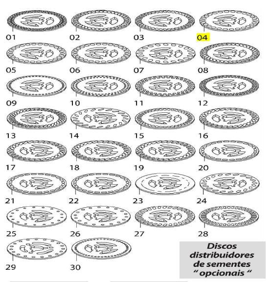 Disco distribuidor de maíz-arroz de 26 agujeros ( ø43 x ø186 x 4.5mm ) baldan plb